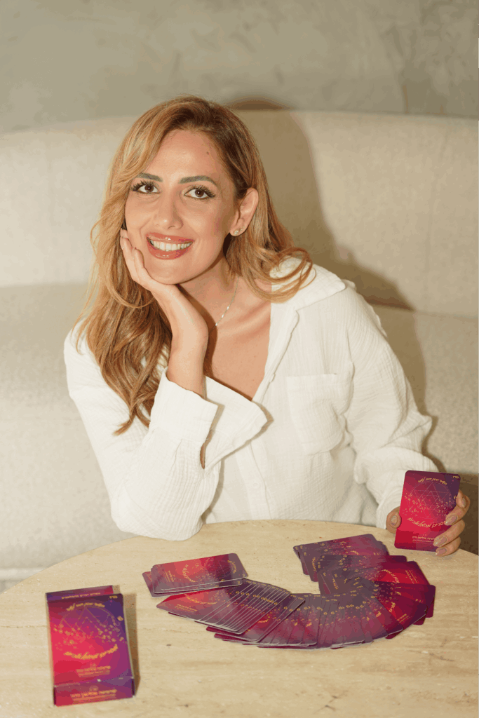 Shervinah with her personal numerology cards